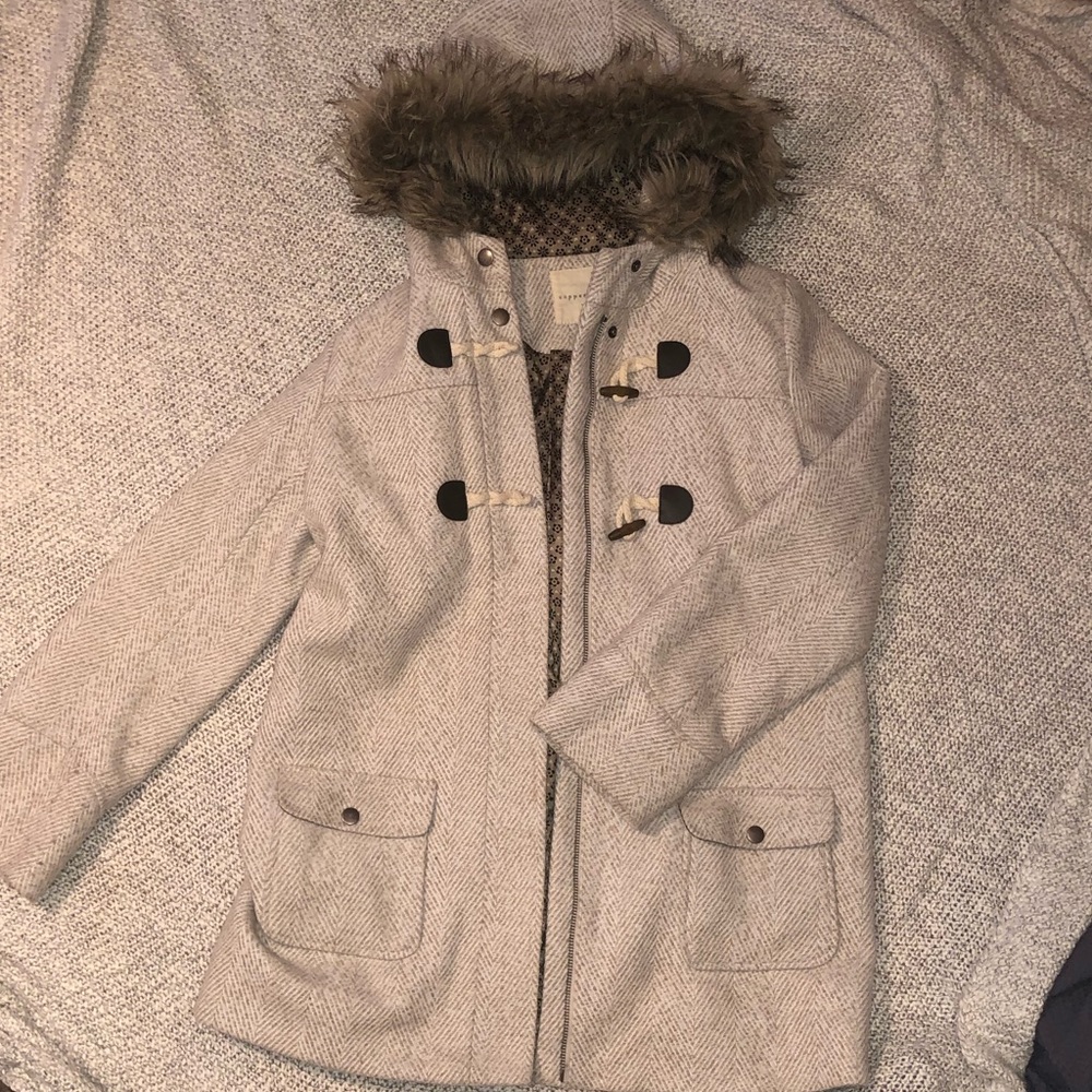 Copper Key Cream Colored Winter Coat